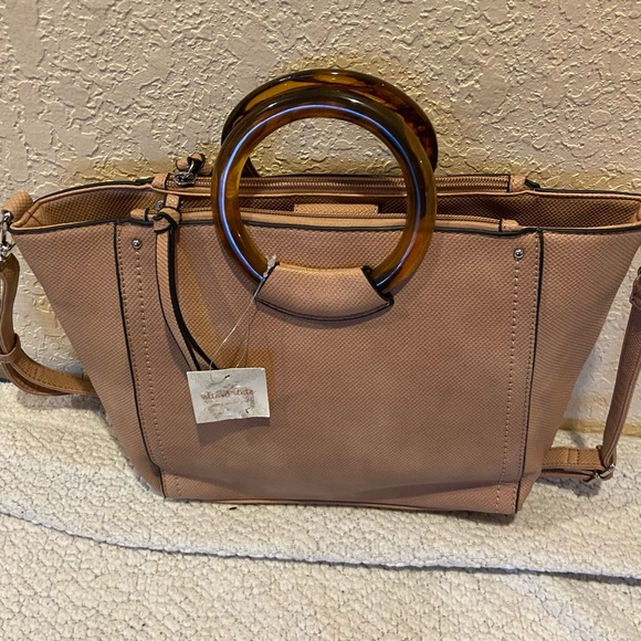 NWT Altard State blush purse double handles and adjustable strap - Picture 6 of 12